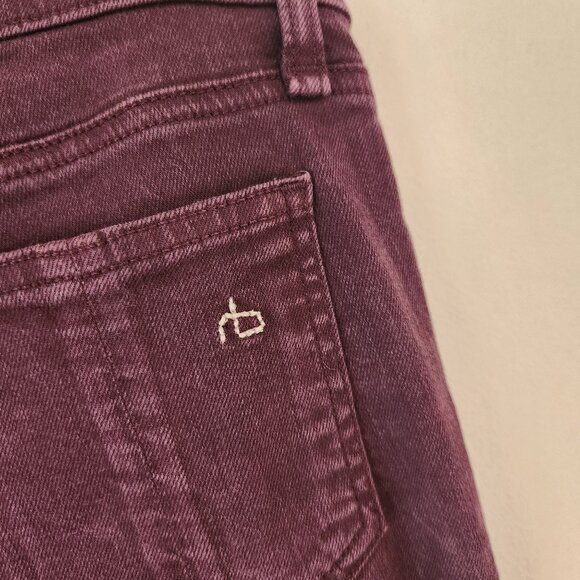 Rag & Bone The Skinny Jeans Purple Stretch Slim Women's 27 - Picture 5 of 8